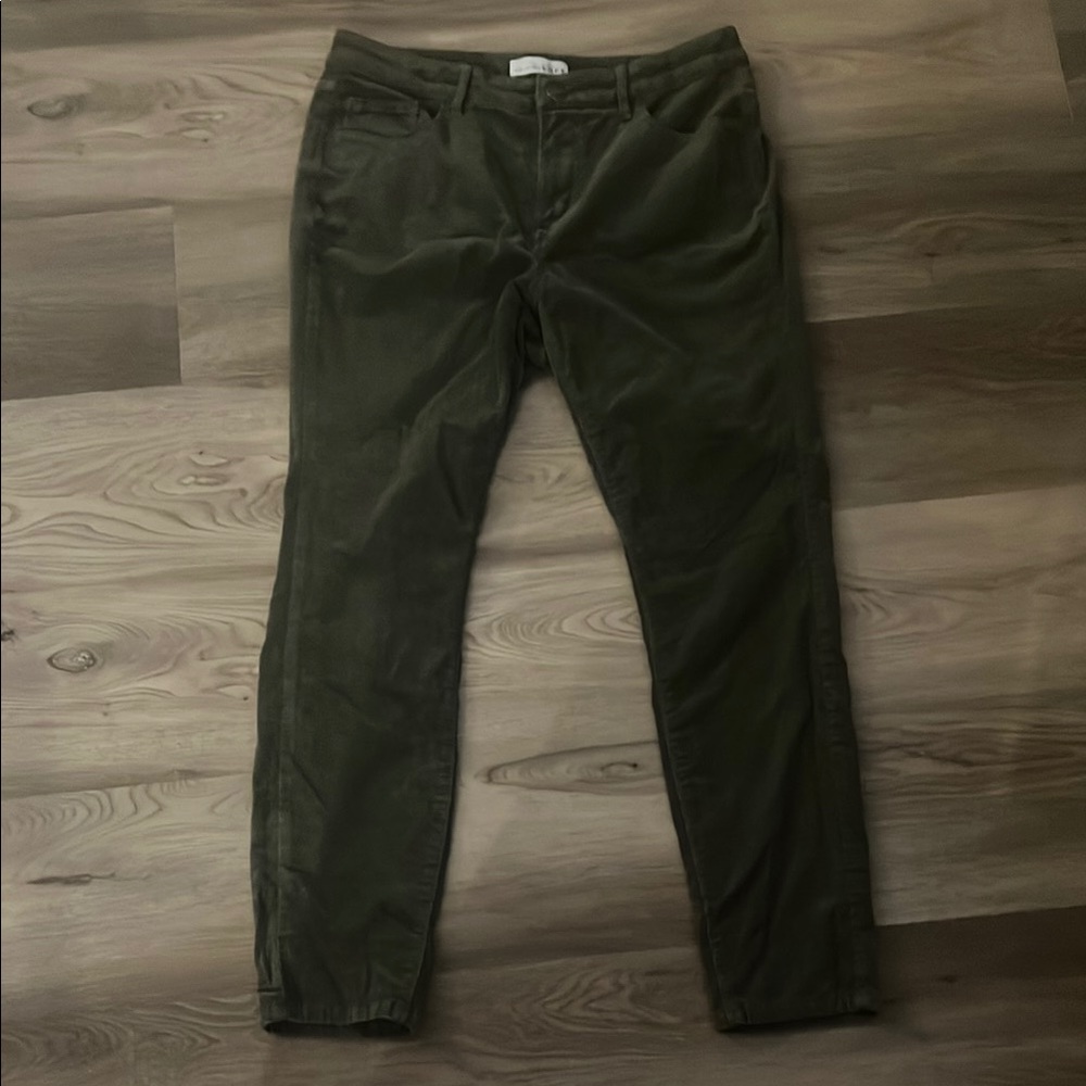 LOFT Olive Straight Leg Pants